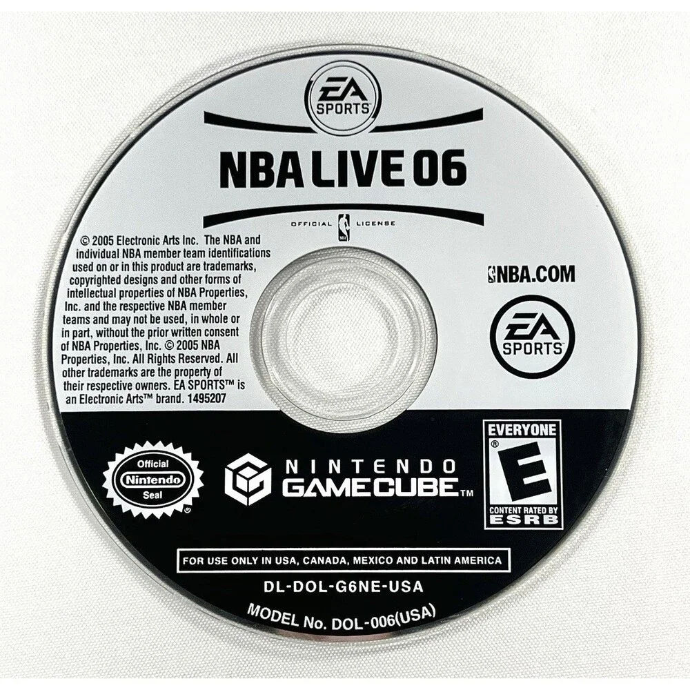 NBA Live 2005 EA Sports Nintendo GameCube Disc Only Tested